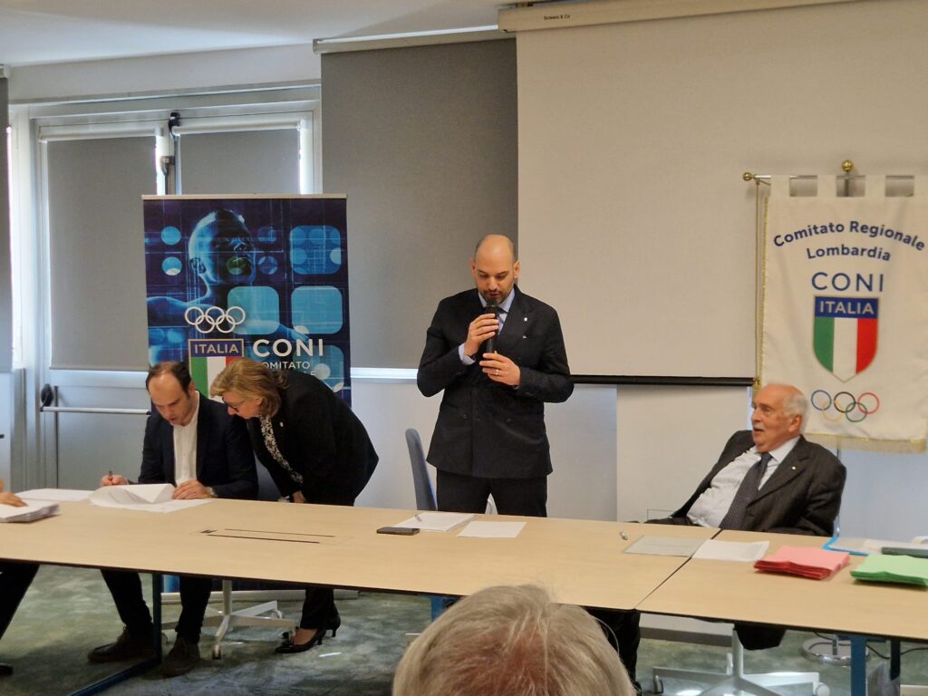 2-1024x768 Marco Riva rieletto presidente Coni Lombardia: i complimenti del nr. 1 Fitet regionale Marcello Cicchitti